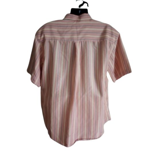 Oxford Men's Size XXL Pinstripe, Short Sleeved Top - Picture 2 of 8